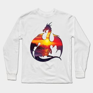 Sunset Dragon Long Sleeve T-Shirt